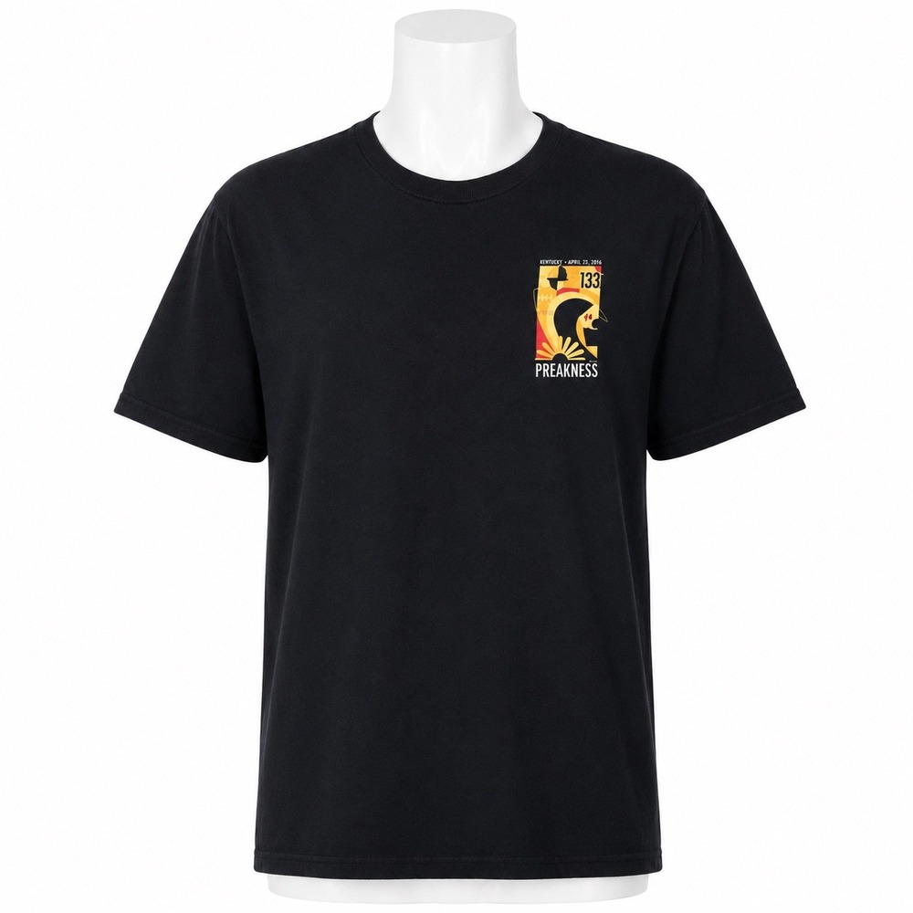 2008 Preakness Stakes 133‎ Horse Racing Graphic Tee Jerzees Heavyweight XL Black
